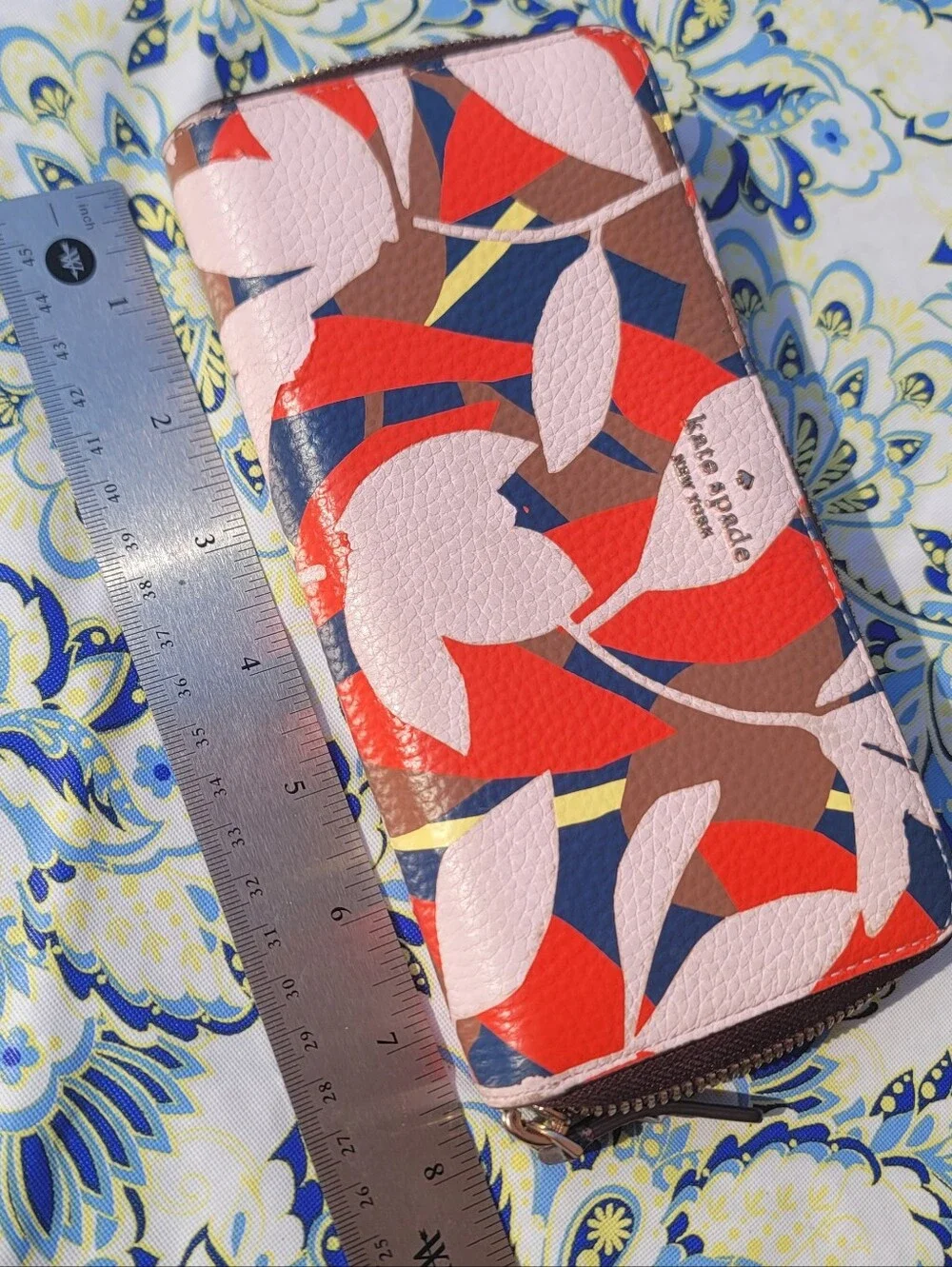 Kate Spade Floral Continental Leather Wallet